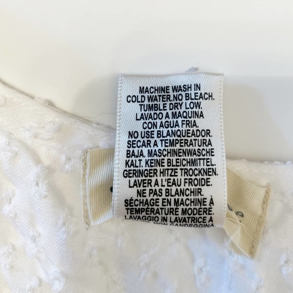 Anthropologie Clothe & Stone Eyelet Lace Tank Top White Small - Picture 10 of 14